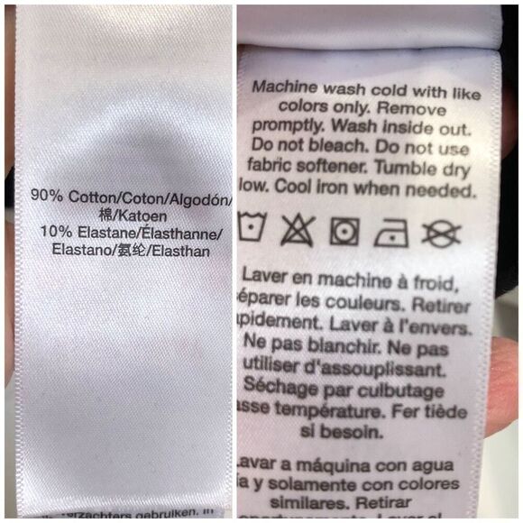 DKNY SPORT - MWT - L Sz XL Racerback Metallic Logo Cropped Tee in Black - Picture 13 of 15